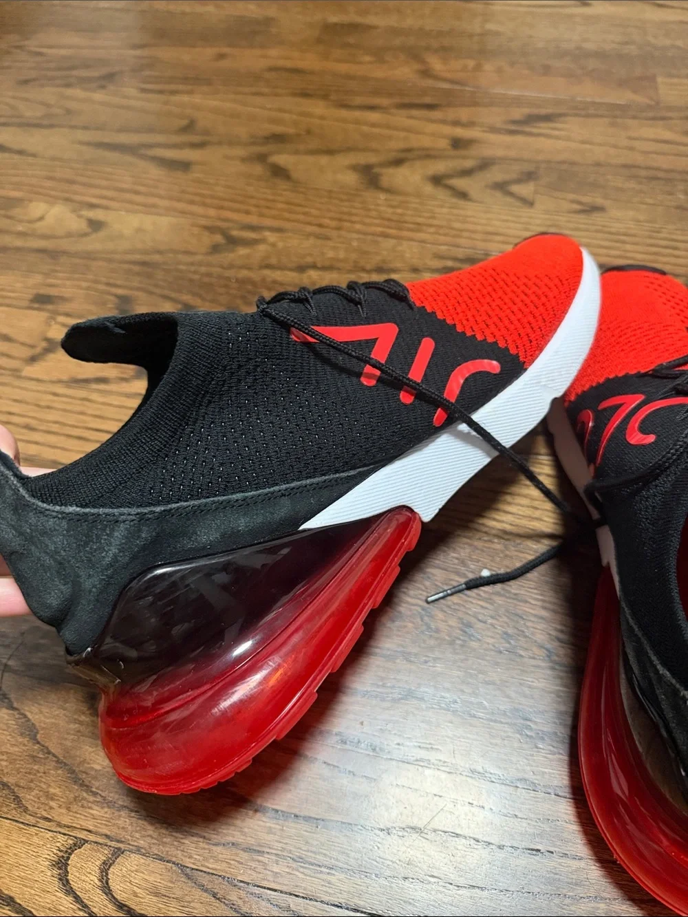 Nike wAir Max 270 Flyknit Chile Red / Black Style AO1023 601